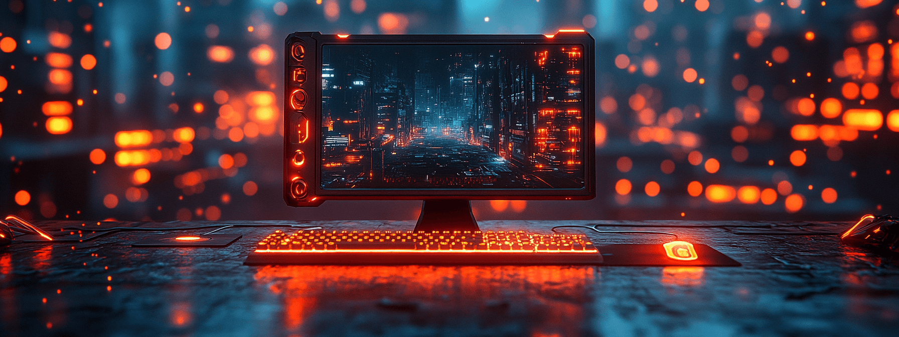 a modern, sleek website design displayed on a computer screen with vibrant colors and clean layout.
