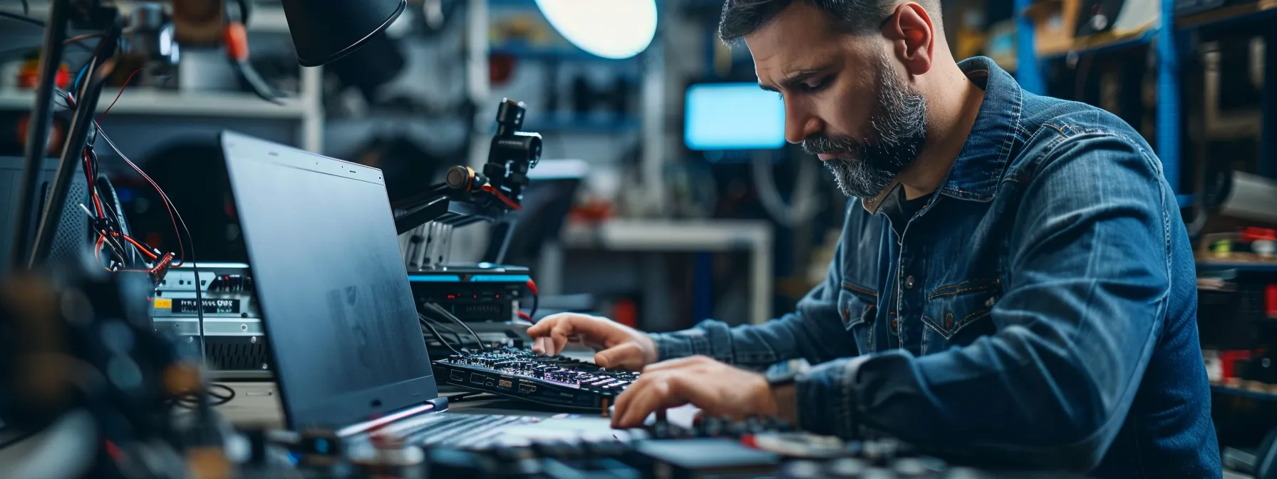 professional local technician troubleshooting pc problems.